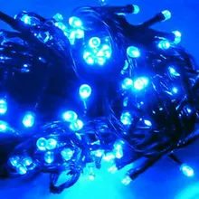 5 шт./лот на солнечных батареях 12 м 100 светодиодный Праздничная Гирлянда Свадебные вечерние Рождественский Декор светильники для сада-фея 2 режима Доступно 4 цвета