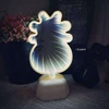 Xsky Night Light Tunnel Lamps Infinity Mirror Lights LED Night Lamp Cute 3D Heart Creative Novelty Cactus Unicorn For Home Led ► Photo 2/6