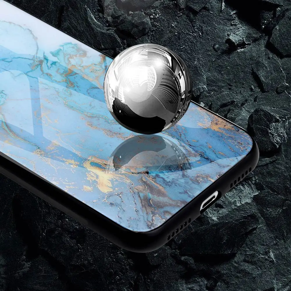 KISSCASE чехлы из закаленного стекла для huawei P20 Lite 30 Nova 3 3i Роскошный Мраморный чехол 4