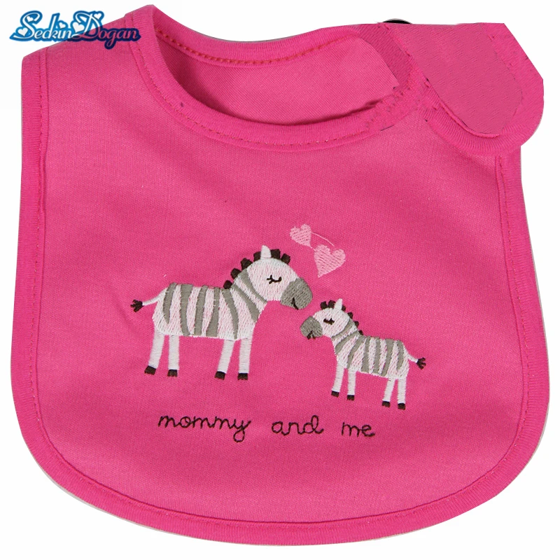 SeckinDogan Baby Bibs Waterproof Solid Cotton High Quality Baby Girl Boy Bibs Cartoon Animal Burp Cloths Accessories cheap stuff