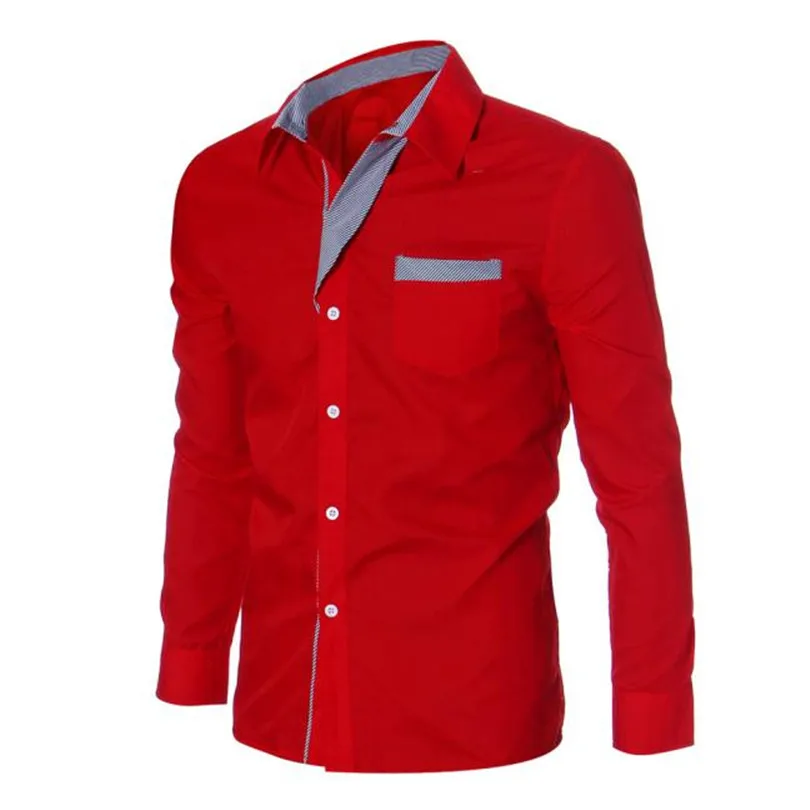 Men Autumn Winter Luxury Brief Casual Fashion Men Shirt Cotton Linen Beach Loose Fit Long Sleeve Business Blouse Tops #4M27 (13)