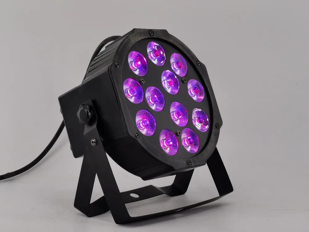 8 шт./12x12 Вт led Par огни RGBW 4в1 плоский par led IN/OUT Plug dmx512 Диско Огни профессиональное студийное диджейское оборудование