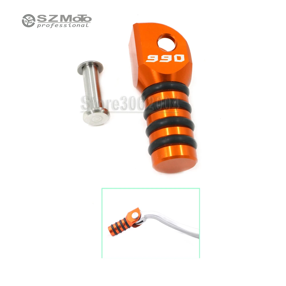 

Motorcycle CNC Aluminum Shift Lever Toe Peg Step Plate For KTM 990 ADVENTURE S/SUPERMOTO R/SMT With Logo Orange