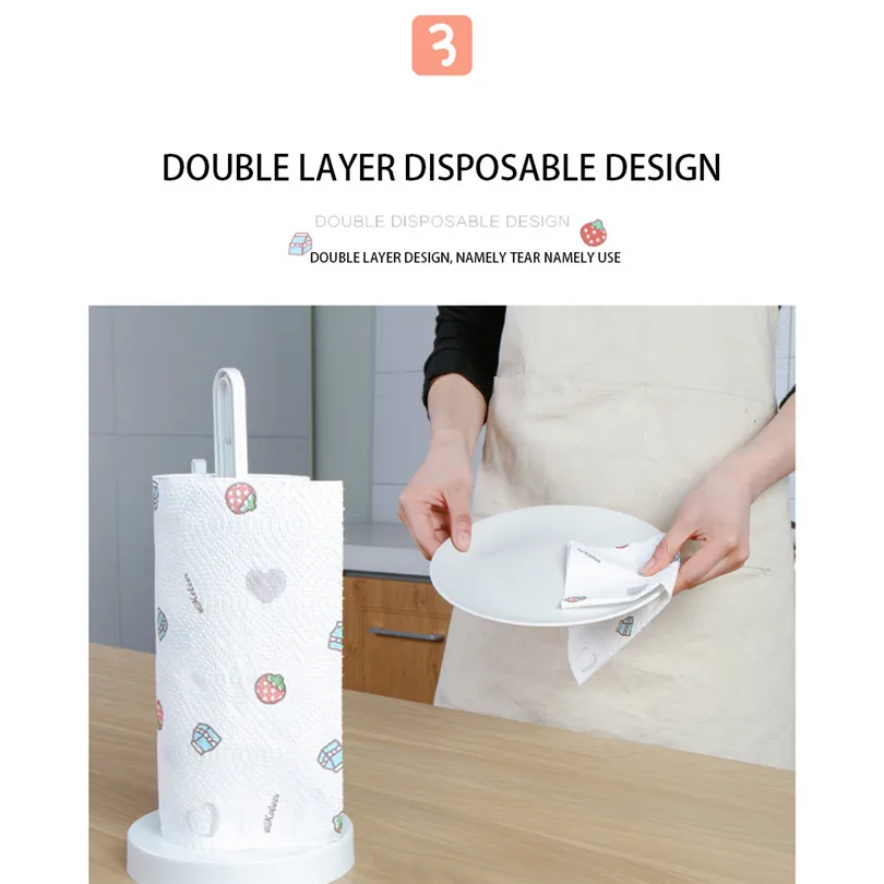 Kitchen Clean Paper Towel Cloth Durable Washable for Dish Glass Desk Paper Towels Household Cleaning Tools #4A03 (14)