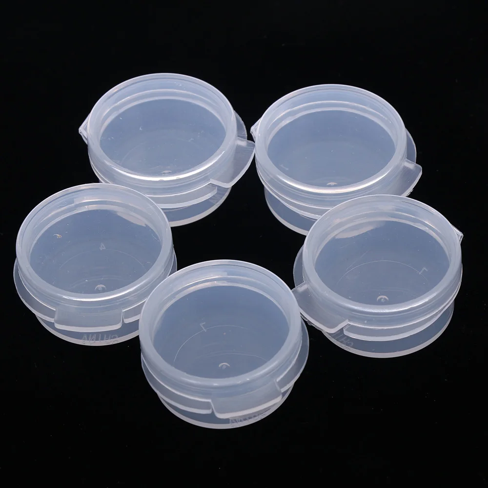 New 1PC Cosmetic Button Jar 5g Clear Plastic Button Box Mini Q Box Small Pot Leak 3