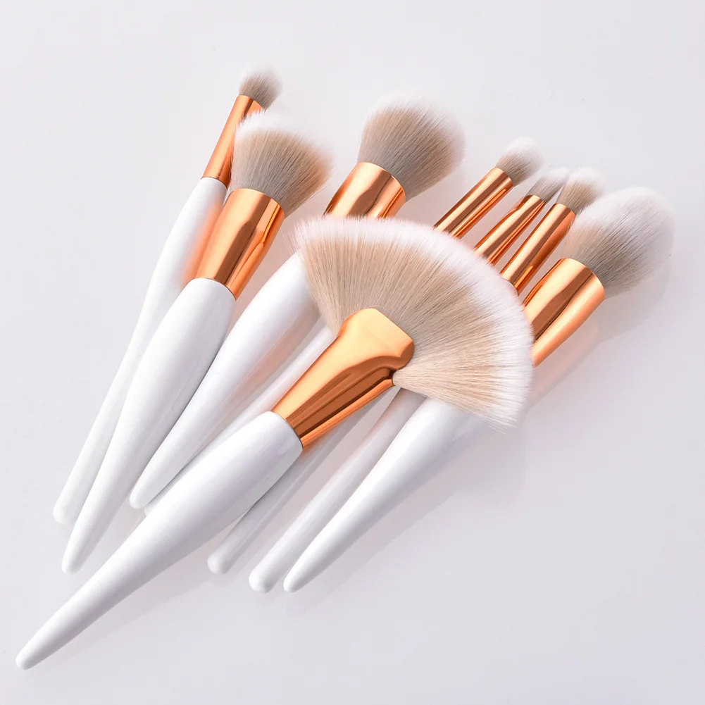 

4/8Pcs Makeup Brushes Set Powder Blush Foundation Eyeshadow Fan Brush Kit SSwell