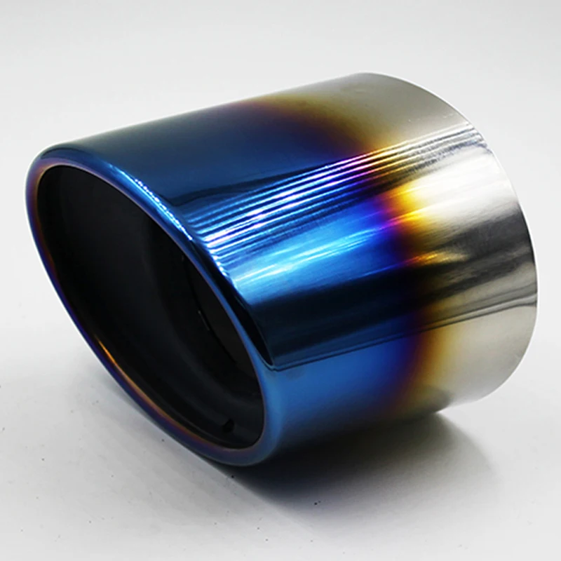 

Stainless Steel Blue For Honda Accord 2008 2009 2010 2012 Rear Muffler Tip Pipe Steel Exhaust Tail
