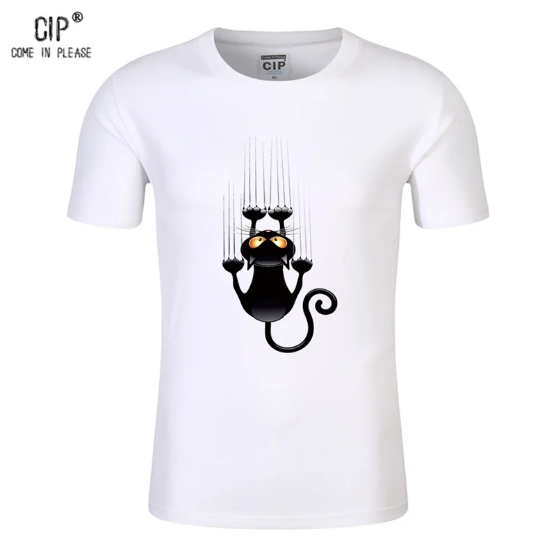 

CIP 100% Cotton Naughty Black Cat 3D T Shirt Girls Women Lovely Cartoon Shirt Comfortable Casual Tops Girls T-shirt Short Sleeve