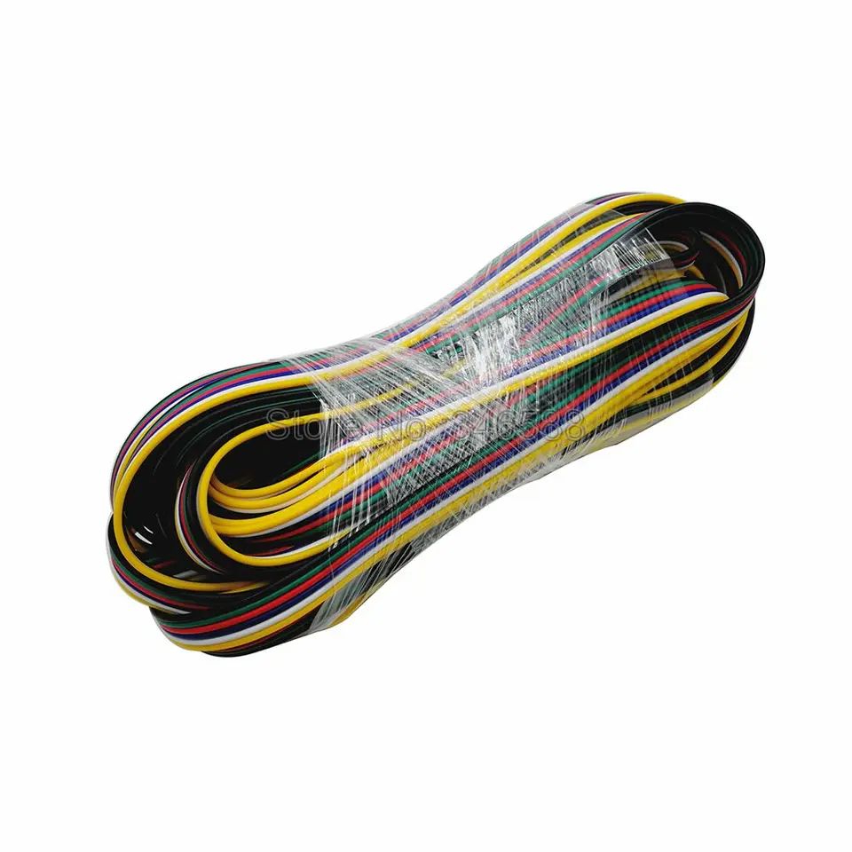Cavo Prolunga Per Strisce LED 5m 3pin 22AWG + 10 Connettori Senza Saldatura - Per SMD 3528 2835 5050