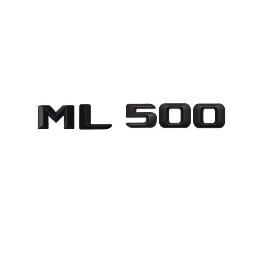 Матовый черный "ML 500" багажник автомобиля сзади букв слова эмблемы письмо наклейка Стикеры для Mercedes Benz ML Class ML500