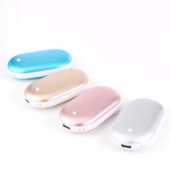 

5200mAh Portable Mini Hand Warmer portable charger Li Battery 3 level Adjustable Thermostat Temperature Charge Mobile Phone