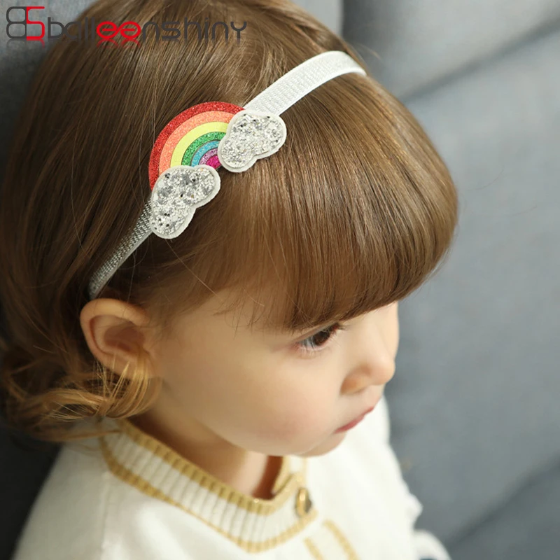 

BalleenShiny Rainbow Baby Girls Headband Children Kids Hair Clips Cartoon Cute Fashion Colorful Lovely Girls Hair Accessories