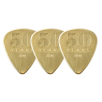 

3 pcs/lot Dunlop 50th Anniversary Guitar Picks Bass Mediator Acoustic Electric Classic Guitar Parts Nylon Grip Guitar Picks