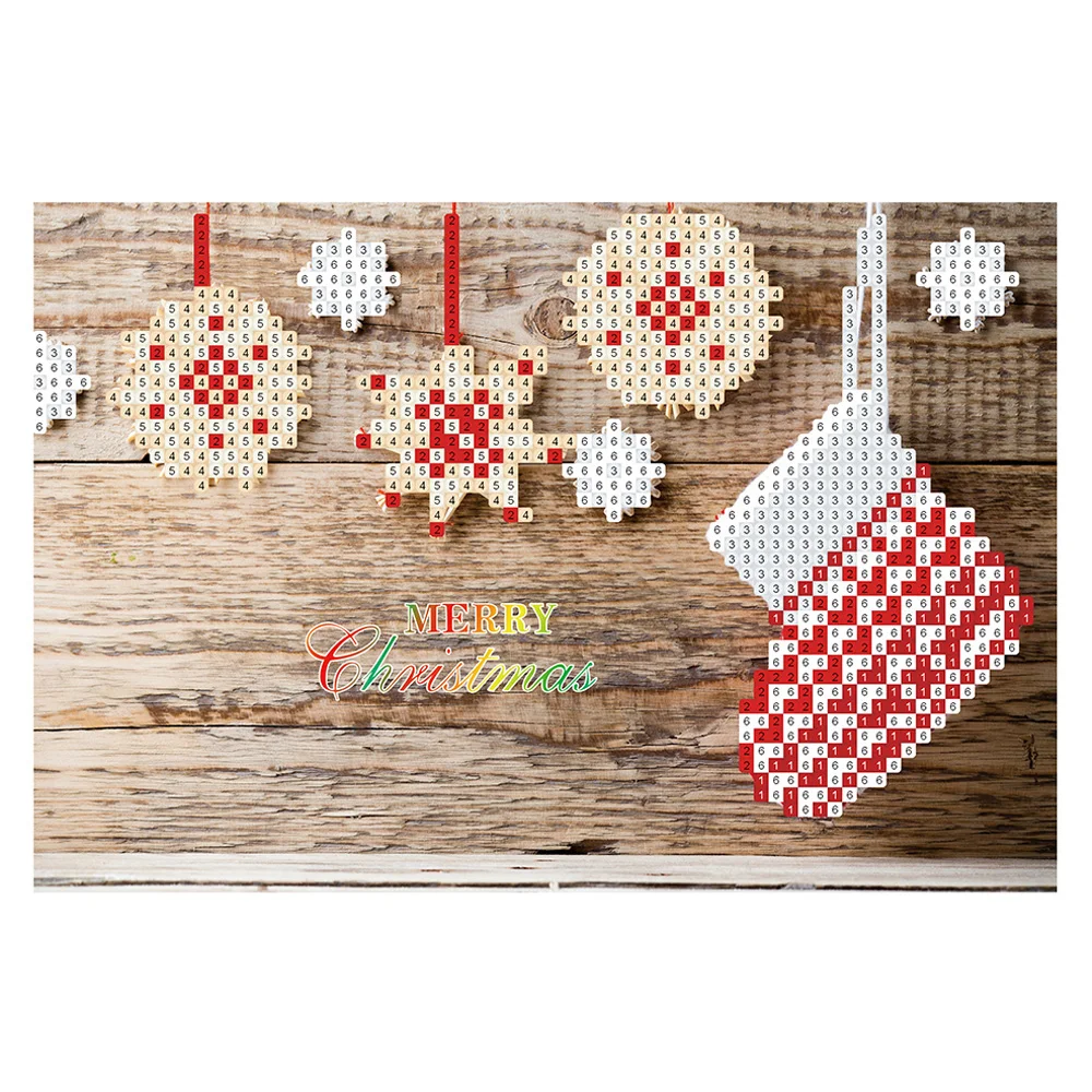 

5D DIY Diamond Painting Christmas Cards Diamond Painting Christmas Greeting Cards Full Round Greeting Card Diy Painting Kits