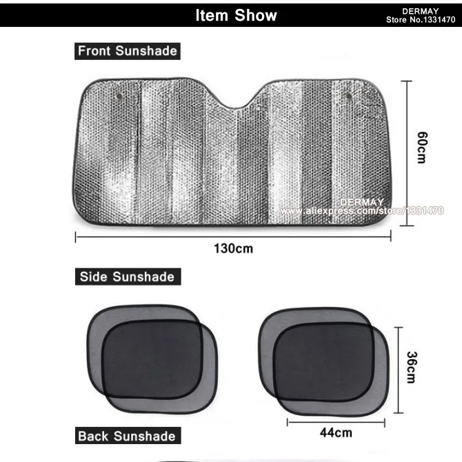 6 шт./компл. автомобиля Защита от солнца Тенты Защита от солнца козырек лобового стекла Защита от солнца Тенты выдвижной складной Защита лобового стекла от солнца ветрового стекла Защита от солнца Тенты+ сзади защита