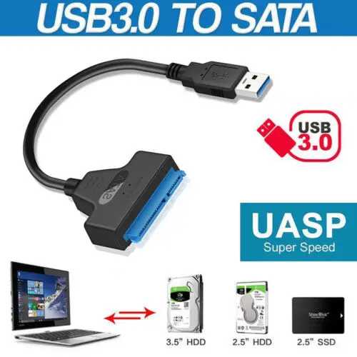 USB 3.0 To 2.5" SATA III Hard Drive Disk Adapter Cable UASP Converter Hot 3C21 | Электроника