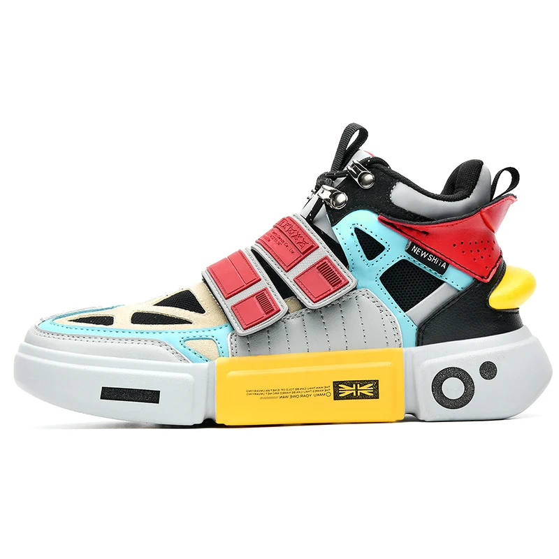 

2019 Running Reflective Trendy Sport Jogger High Top Sneakers For Men Fashion Casual Footwear Designer Platform Male Shoes Adult