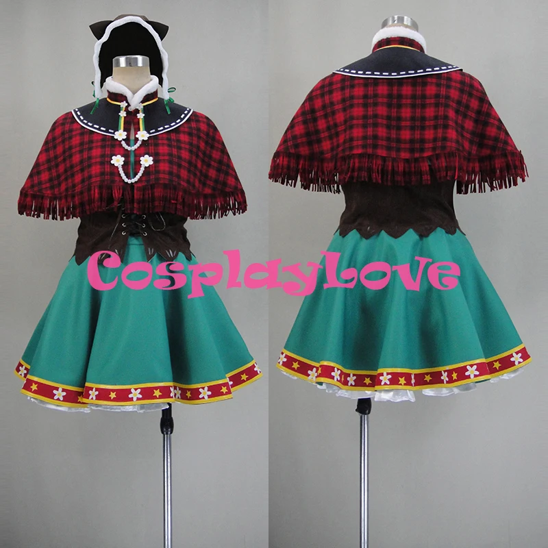 

Custom Made Japanese Anime Love Live! LoveLive! Hanayo Koizumi Snowy Mountain Ver Cosplay Costume Christmas Halloween