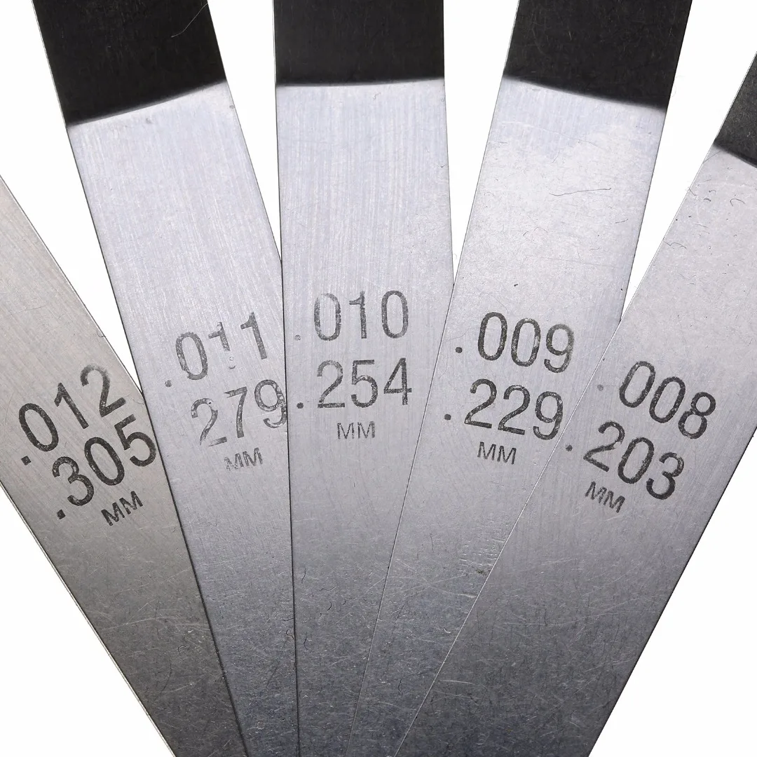 1pcs 16 Blade High Strength Metric 0.127-0.508 mm Stainless Steel Valve Offset Feeler Gauge Measuring Tool