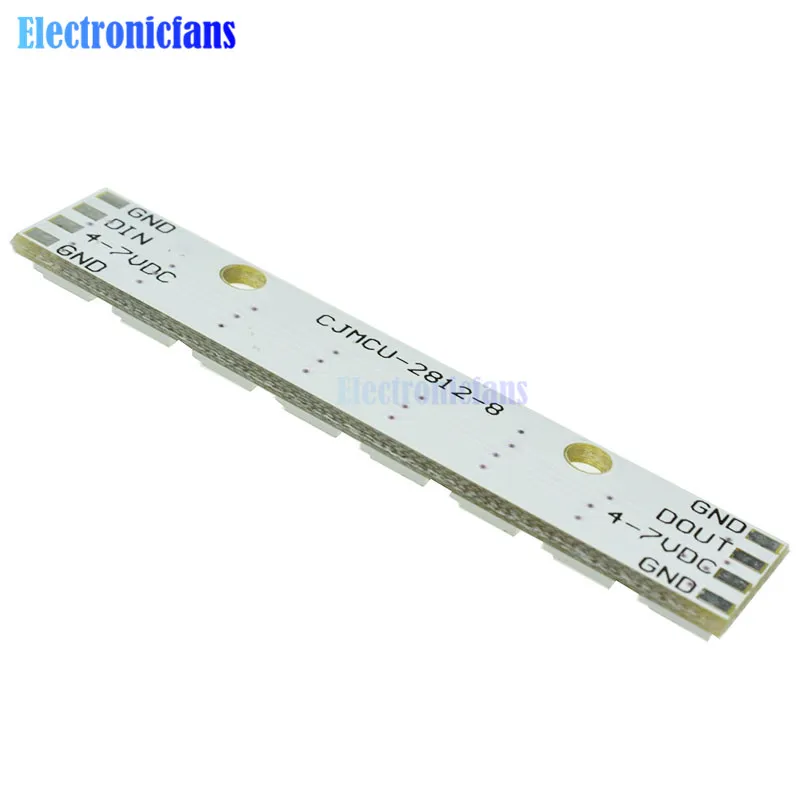 Модуль панели светодиодной лампы WS2812 WS 2811 5050 RGB 2 шт. 5 В 8 бит радусветодиодный