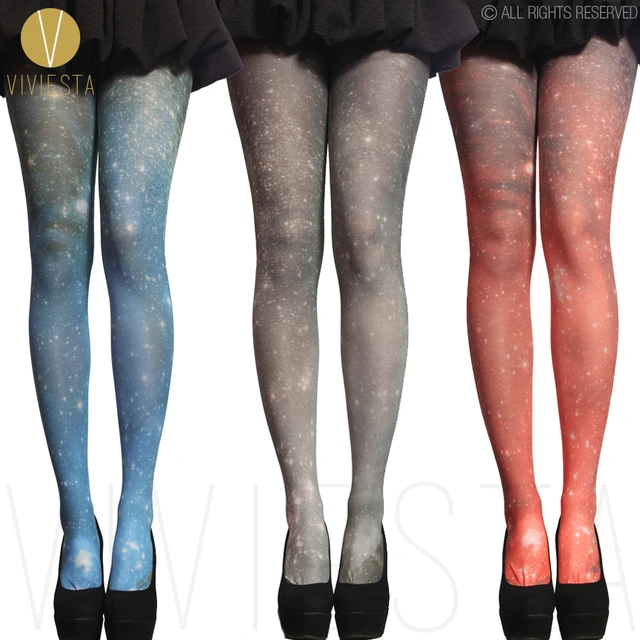 Buy Galaxy Nebula Print Tights 80d Womens Girl Lady 