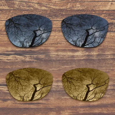 Black and Peach Gold ToughAsNails поляризованные Сменные линзы для солнцезащитных очков Оукли Frogskins-несколько вариантов - Цвет линз: Black and Peach Gold
