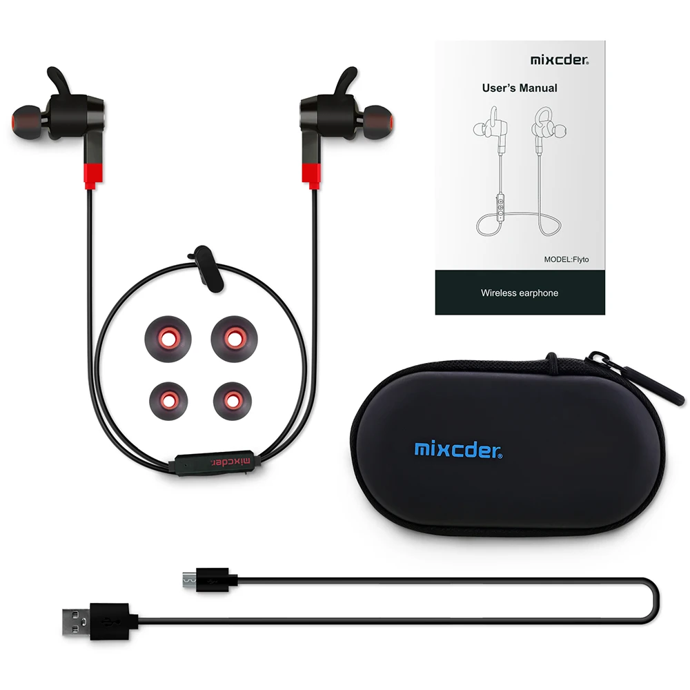 Mixcder Flyto sport V4.1 Bluetooth наушники беспроводные наушники для Xiaomi iPhone наушники стерео с микрофоном Время воспроизведения 9H гарнитура