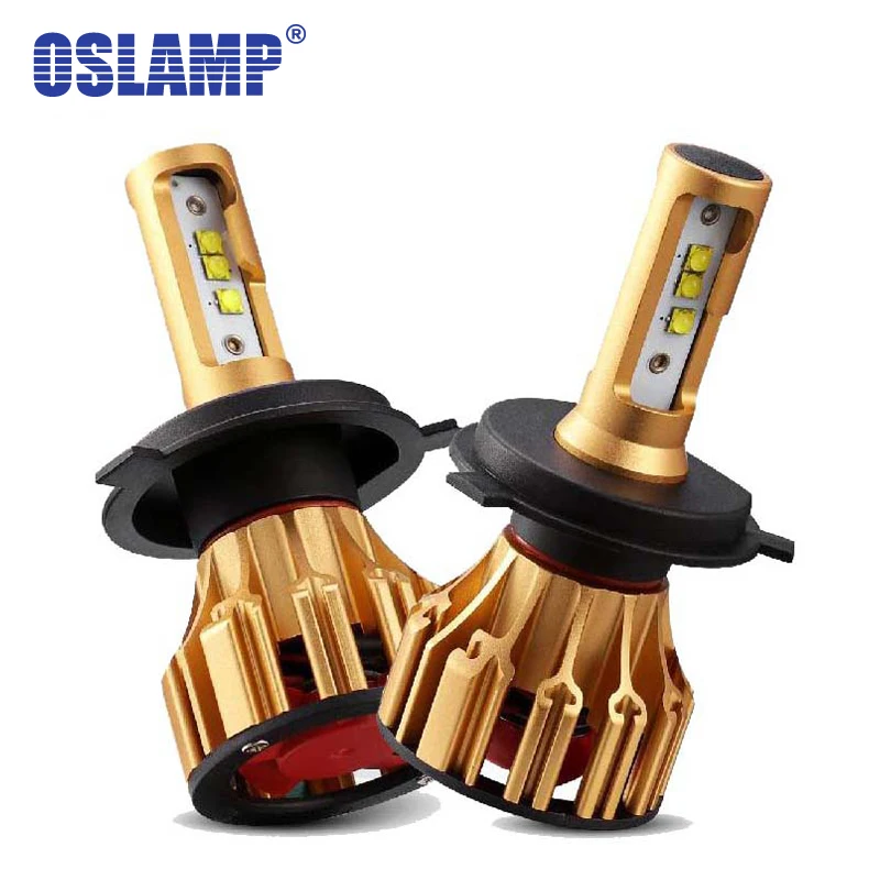 Oslamp SMD светодио дный H4 фар H7 светодио дный 6500 К Белый Автомобиль 9005 9006 спереди автомобилей лампочки светодио дный H11Car лампа HB3 HB4 H1 лампы все-в-одном - изображение