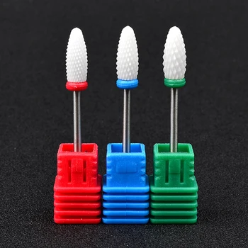 

1Pcs Ceramic Nail Drill Bits Rotary Burr For Electric Drill 3/32" Shank Pedicure File Cutter Salon Nail Art Manicure Accessories