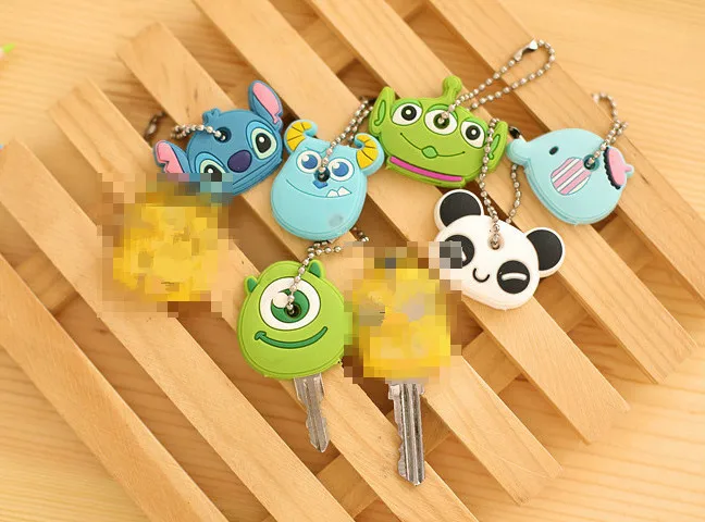 

Super Kawaii 6Models Panda , Etc. 3CM KEY Wallet Rubber KEY Case Wallet Holder Coat
