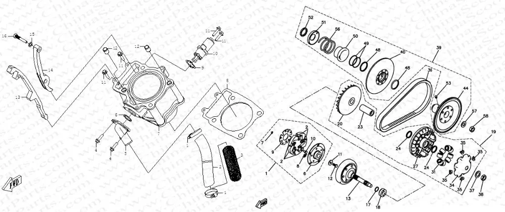 LINHAI 500 Cluth Cylinder