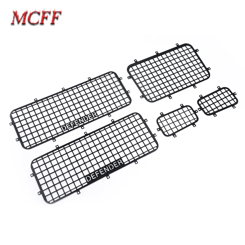 

1Set Window Protective Metal Net decorate for 1/10 RC Crawler Car Traxxas TRX-4 Practical RC Cars Accessories Toy