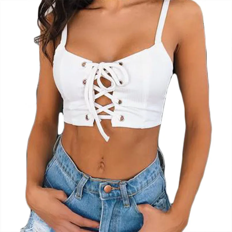 

2019 new arrival bandage short sexy women tank tops vintage