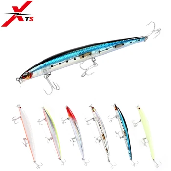 

XTS Fishing Lure 120mm 143mm Wobblers Artificial Hard Minnow Bait 5 Colors Floating 0.3-0.7m Fishing Jerkbait Crankbait 5333