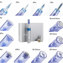 Dr Pen A6 иглы, 1 3 5 7 9 12 36 42 нано иглы картридж для MYM электрический Дерма Ручка Авто Микроиглы 30 шт./лот