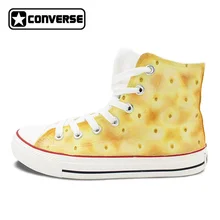 Converse All Star Soda Cracker Biscuit Original Design Hand Painted Shoes Custom High Top Sneakers Women