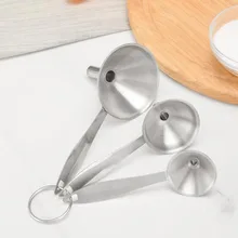 3 шт./компл. мини кухонная вытяжка из нержавеющей стали для переноса жидкого широкого рта консервирующий Хоппер кухонный инструмент ZA6782