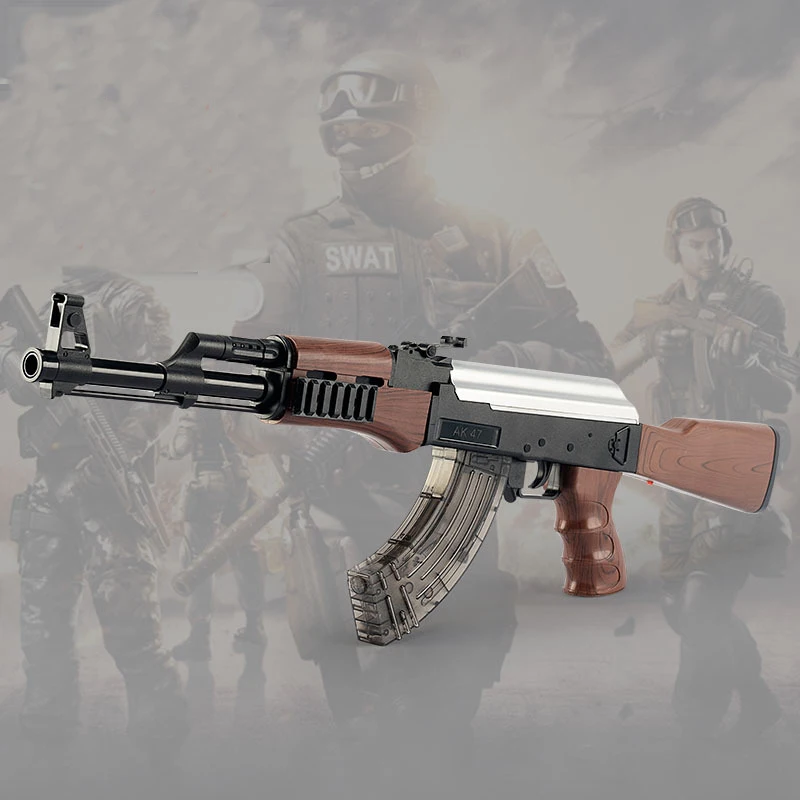 Новый электрический игрушечный водный пистолет AK47 с пулями для улицы живой CS