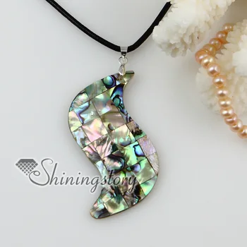 

s form patchwork water rainbow abalone seashell mother of pearl oyster sea shell necklaces pendants 2013 ladies fashion jewelry