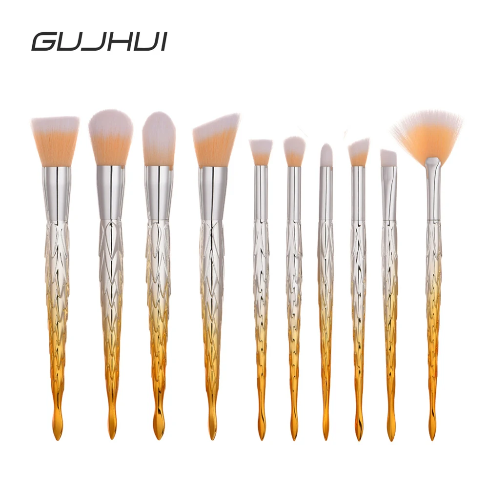 Buy 10Pcs Luxury Brand Makeup Brush Set Corn Style