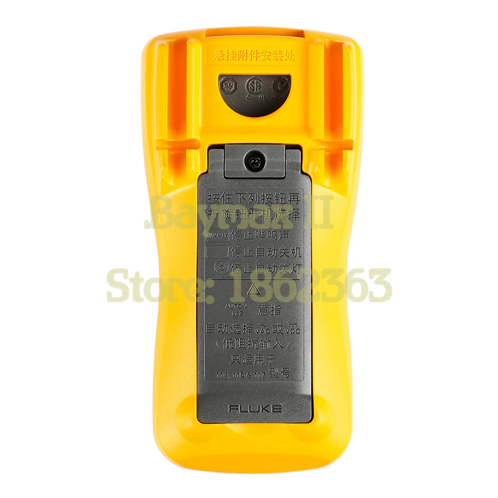 Fluke 115C 6000 число истинных среднеквадратичных значений переменного/постоянного тока Напряжение тока мультиметр с тестом емкости до 9999 мкФ