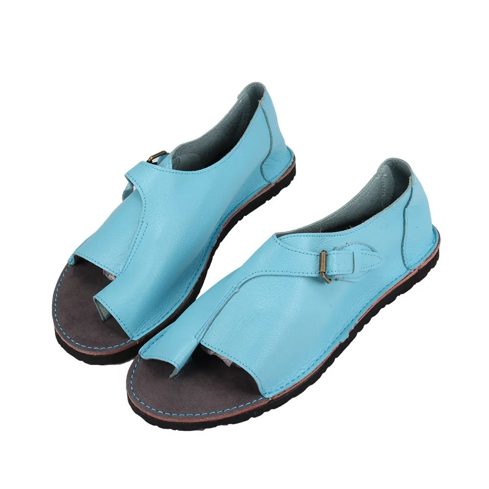 

Women Buckle Strap Flat Heel Sandal Shoes Summer Beach Travel Shoes OH66