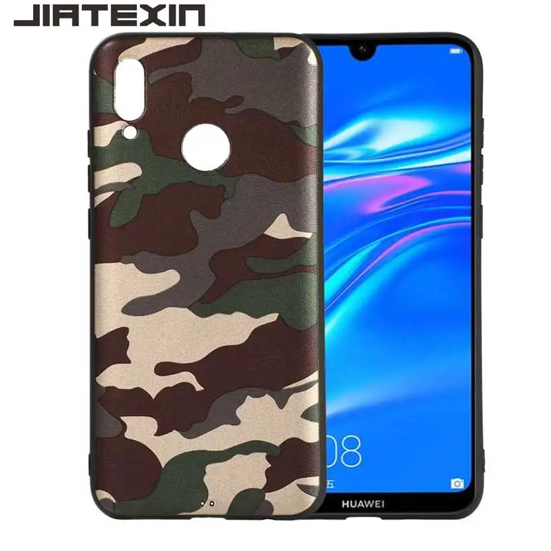 JIATEXIN Camouflage Series For Huawei Y7 (2019) Case Soft TPU Army Camo Pattern Prime Cover Capa Fundas |