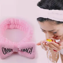 Big Bow Headband Hair Ropes Mask Soft Hair Band Women Face Wash Makeup Band NEW cohiba big band