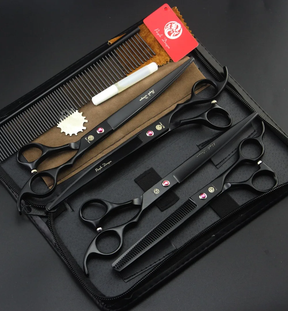 

Purple Dragon High Quality Professional Pet Grooming Scissors Sets 8 Inch,Dog Grooming Shears, Scissors For Dog Grooming
