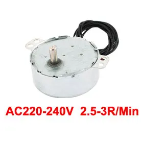 

Uxcell Newest 1Pcs AC 2.5-3/Min 220-240V CW Direction 4W 50/60Hz Frequency AC Synchronous Motor