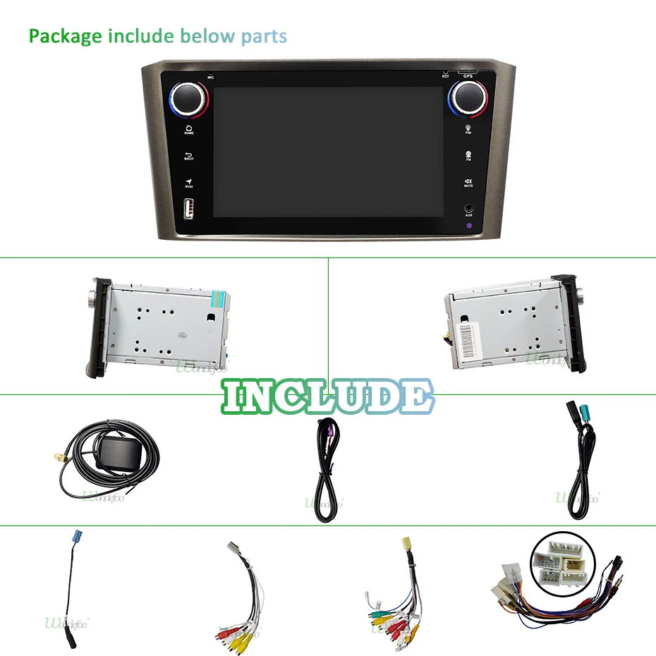Flash Deal DSP IPS 4G 64G 8CORE Android 9.0 Car navigation For Toyota Avensis T25 2002-2008 GPS stereo audio radio no dvd player 32