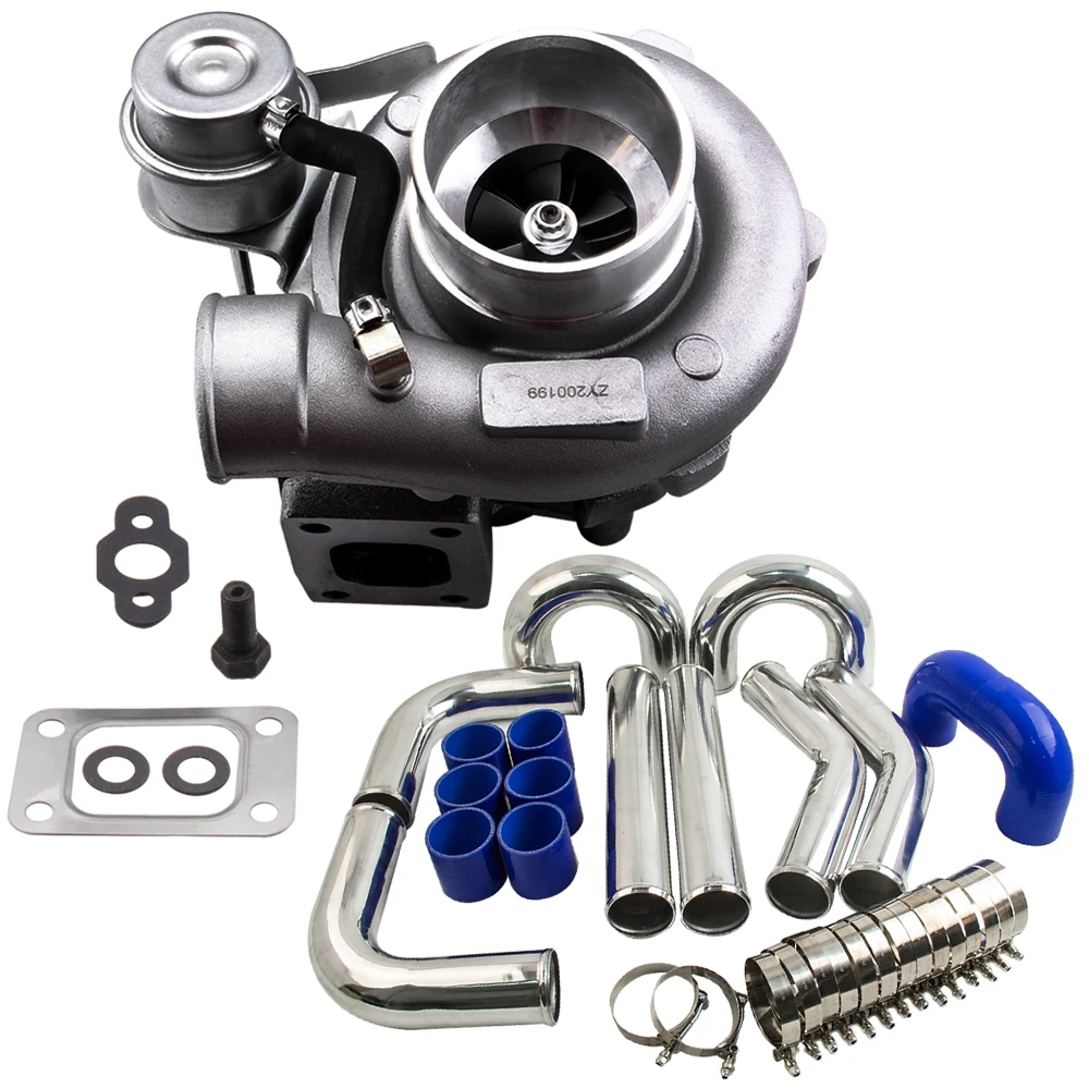 GT2871 Water Oil Cooled Turbine A R 0 64 Universal Turbo For 1 8L 3 0L