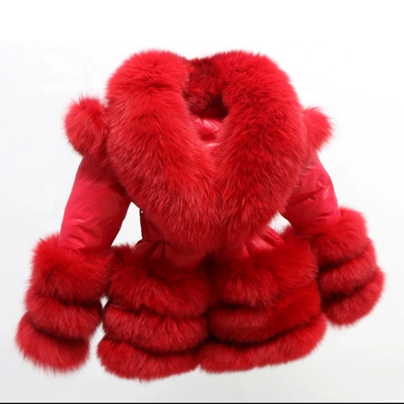 fox fur puffer jacket