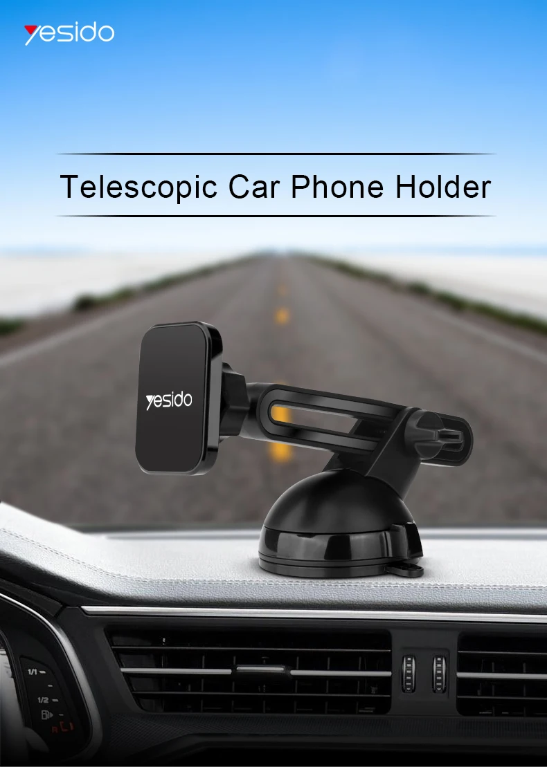 Magnetic Car Phone Holder Stand Windshield Sucker Car Mount (1)